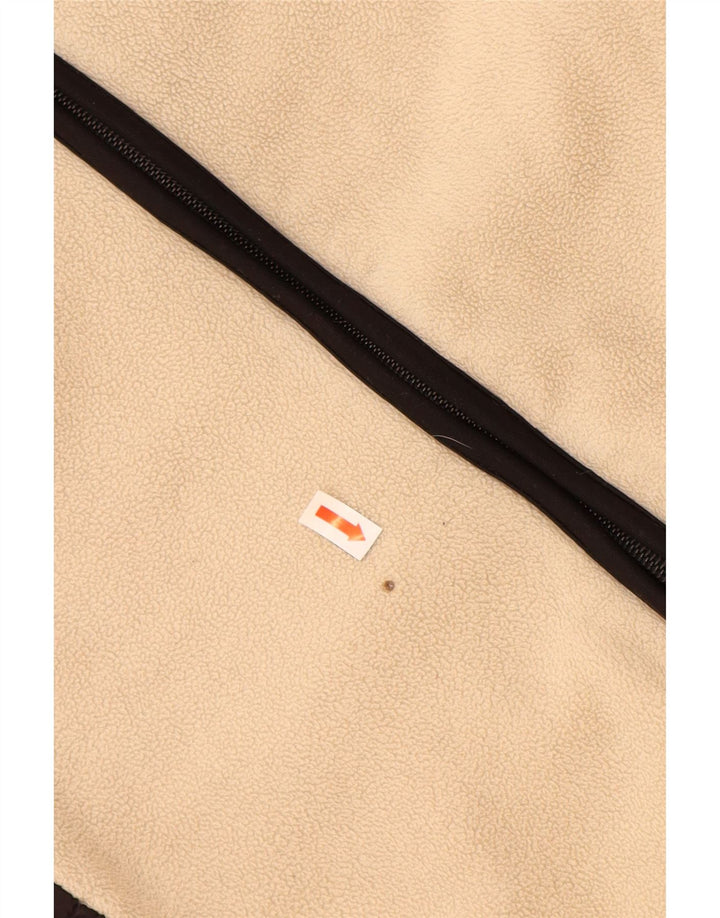 Giacca in pile da donna NAPAPIJRI UK 14 Large Beige Colourblock Poliestere