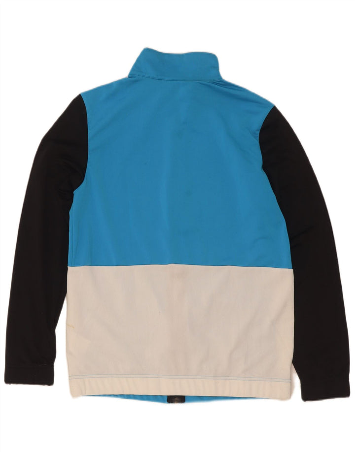 Giacca da tuta da donna Adidas UK 12/14 Colorblock blu medio