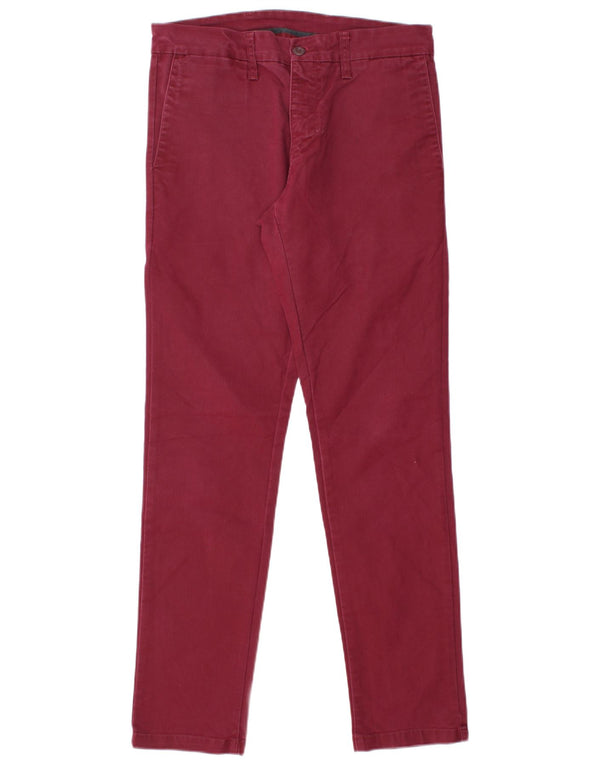 Pantaloni chino slim da donna CARHARTT W31 L30 cotone bordeaux