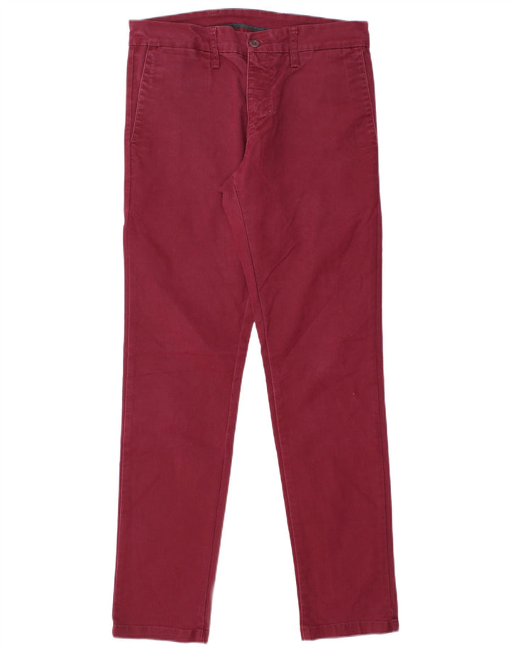 Pantaloni chino slim da donna CARHARTT W31 L30 cotone bordeaux