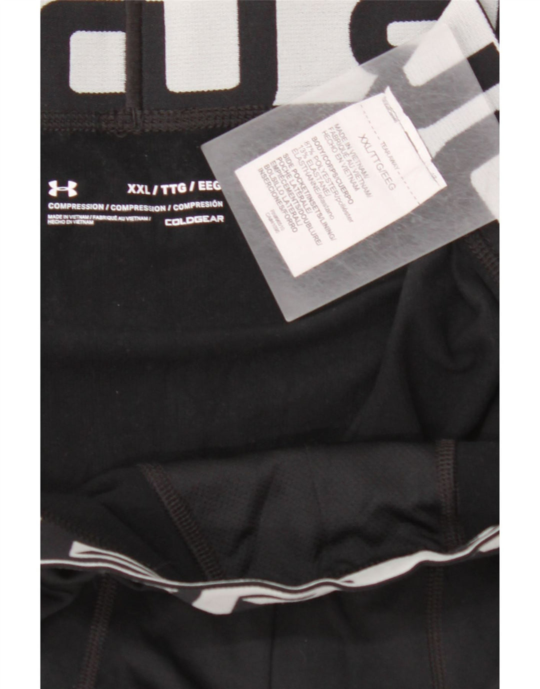 Leggings grafici da uomo UNDER ARMOUR Cold Gear 2XL poliestere nero