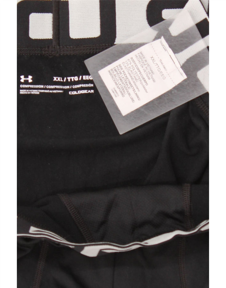 Leggings grafici da uomo UNDER ARMOUR Cold Gear 2XL poliestere nero