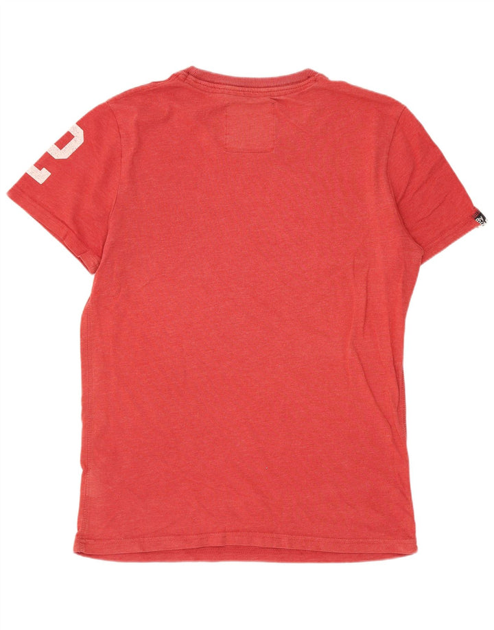 T-shirt grafica da uomo Superdry Top in cotone rosso medio