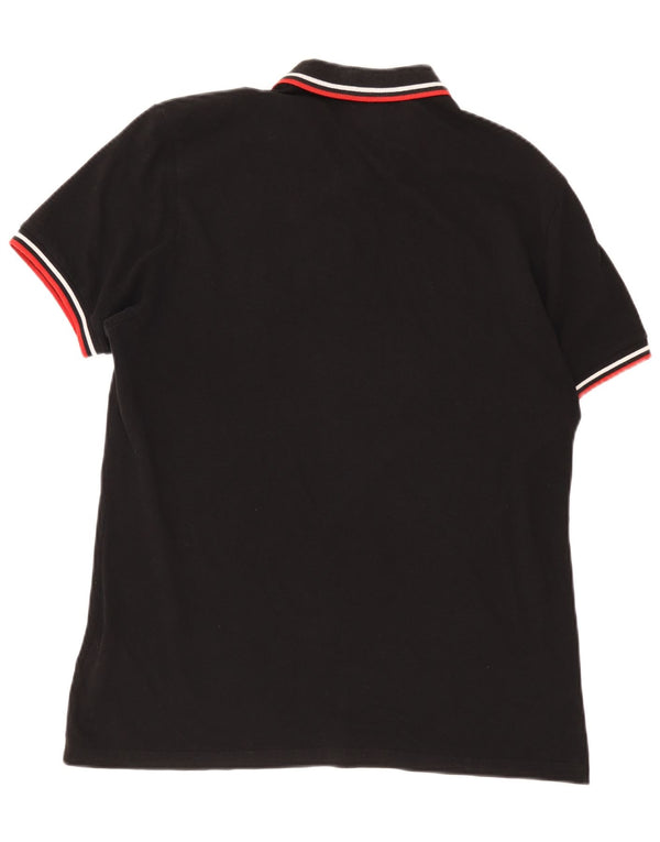 Polo da uomo Pretty Green XL in cotone a righe nere