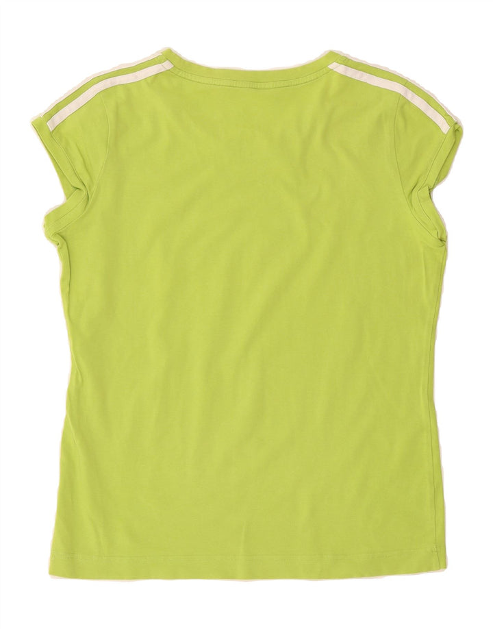 ADIDAS Womens T-Shirt Top UK 16 Large Green Vintage Adidas and Second-Hand Adidas from Messina Hembry 