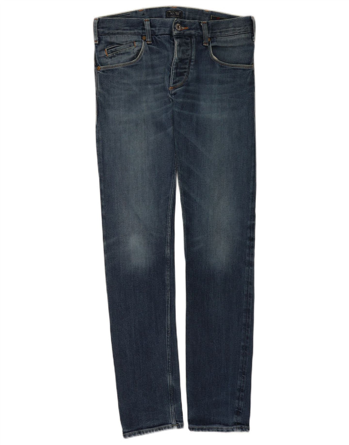Jeans slim da donna Armani W29 L34 cotone blu
