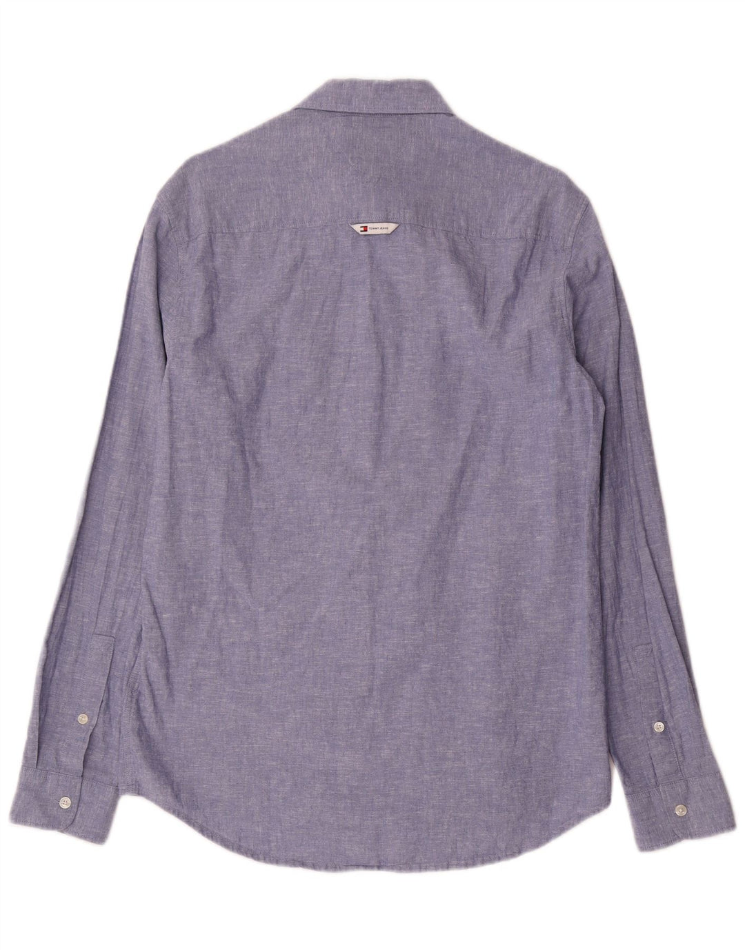 Camicia da uomo Regular Fit Tommy Hilfiger piccola in cotone blu
