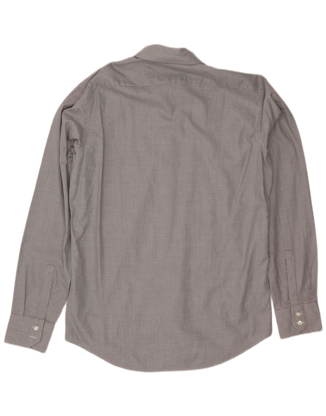 Camicia da uomo Hugo Boss taglia 40 15 3/4 cotone maculato grigio medio