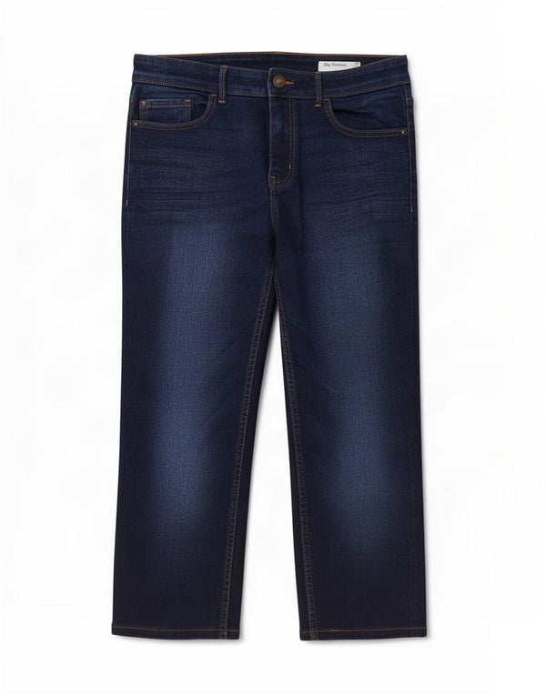 Jeans dritti da donna Marks & Spencer UK 12 medio W30 L19 blu navy