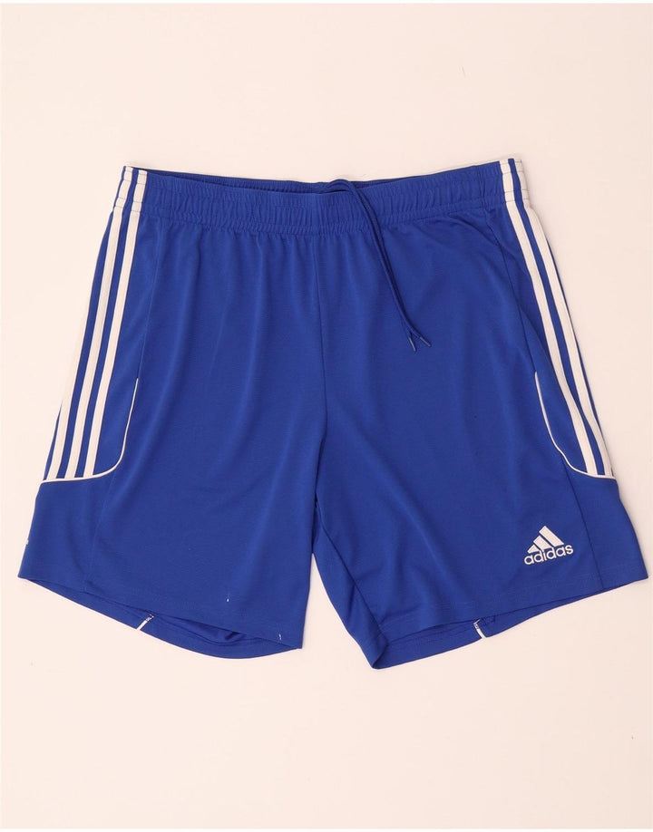 Pantaloncini sportivi Adidas Climalite da uomo XL blu poliestere