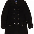 Cappotto Doppiopetto Donna Trussardi Jeans IT 42 Medio Lana Nero