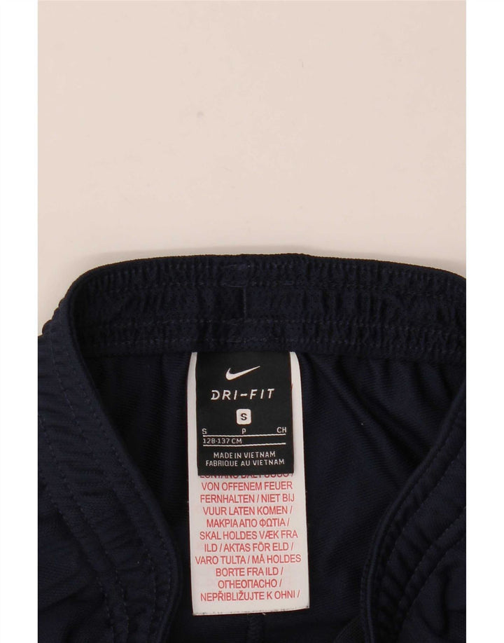 Pantaloni da tuta Nike da bambino Dri Fit 8-9 anni Small in poliestere blu navy