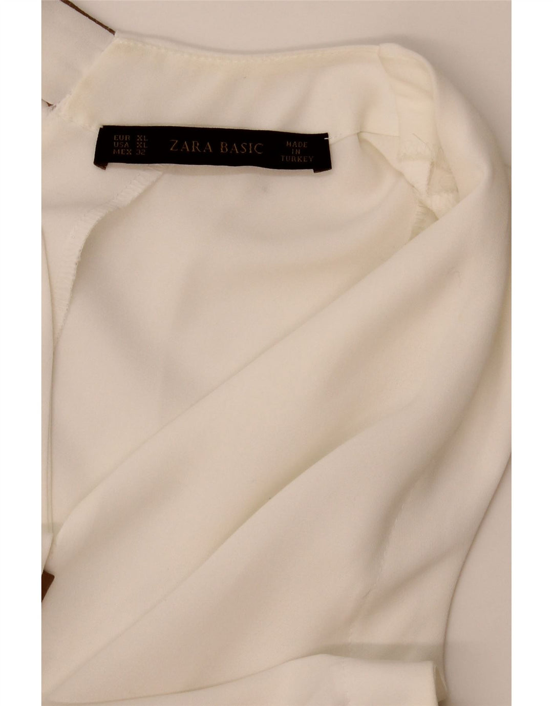 Top senza maniche in camicetta da donna Zara UK 18 XL bianco
