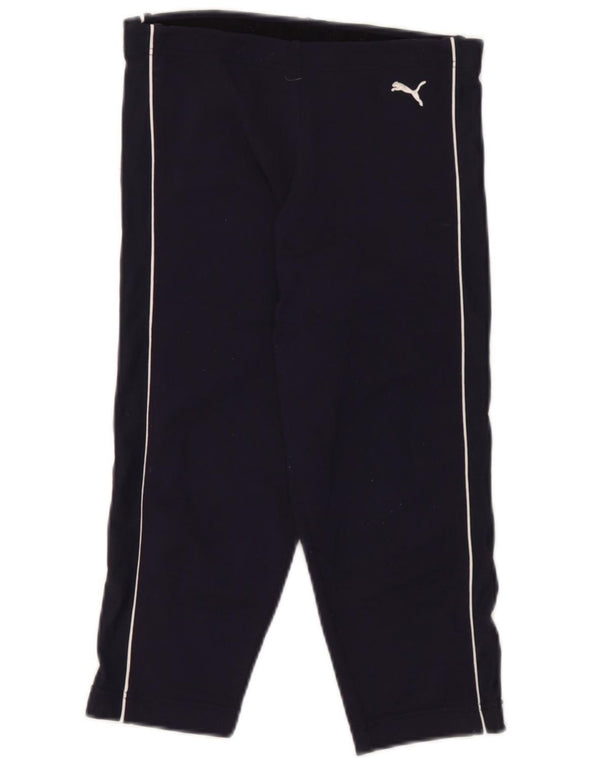 Leggings Capri da donna Puma UK 10 Small nylon blu navy