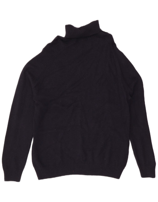 Maglione maglione a collo alto da uomo Brooks Brothers XL blu navy