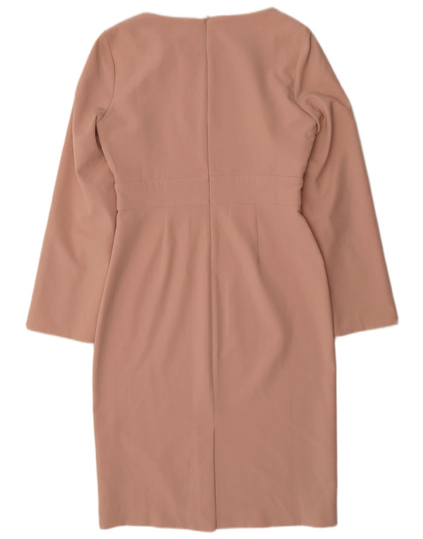 Abito tubino a maniche lunghe da donna COAST UK 12 Poliestere rosa medio