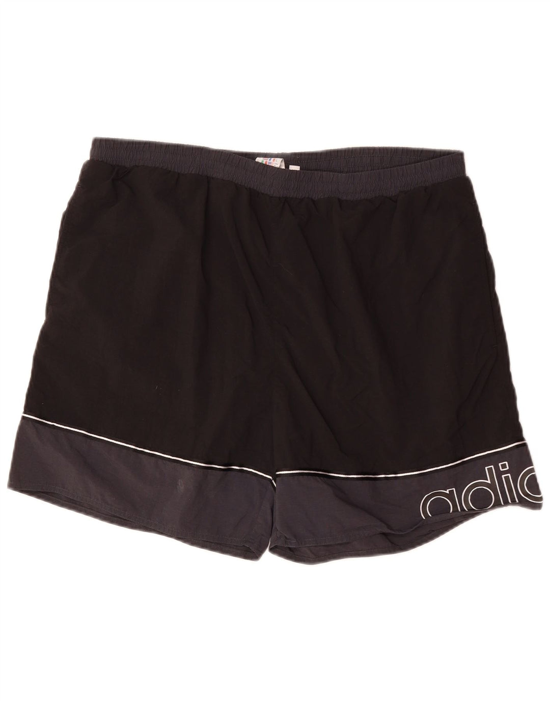 Costume da bagno grafico da uomo Adidas XL poliestere color block nero