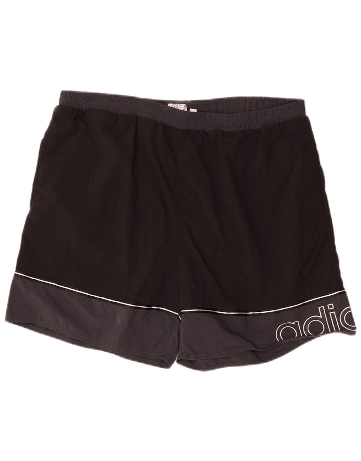 Costume da bagno grafico da uomo Adidas XL poliestere color block nero