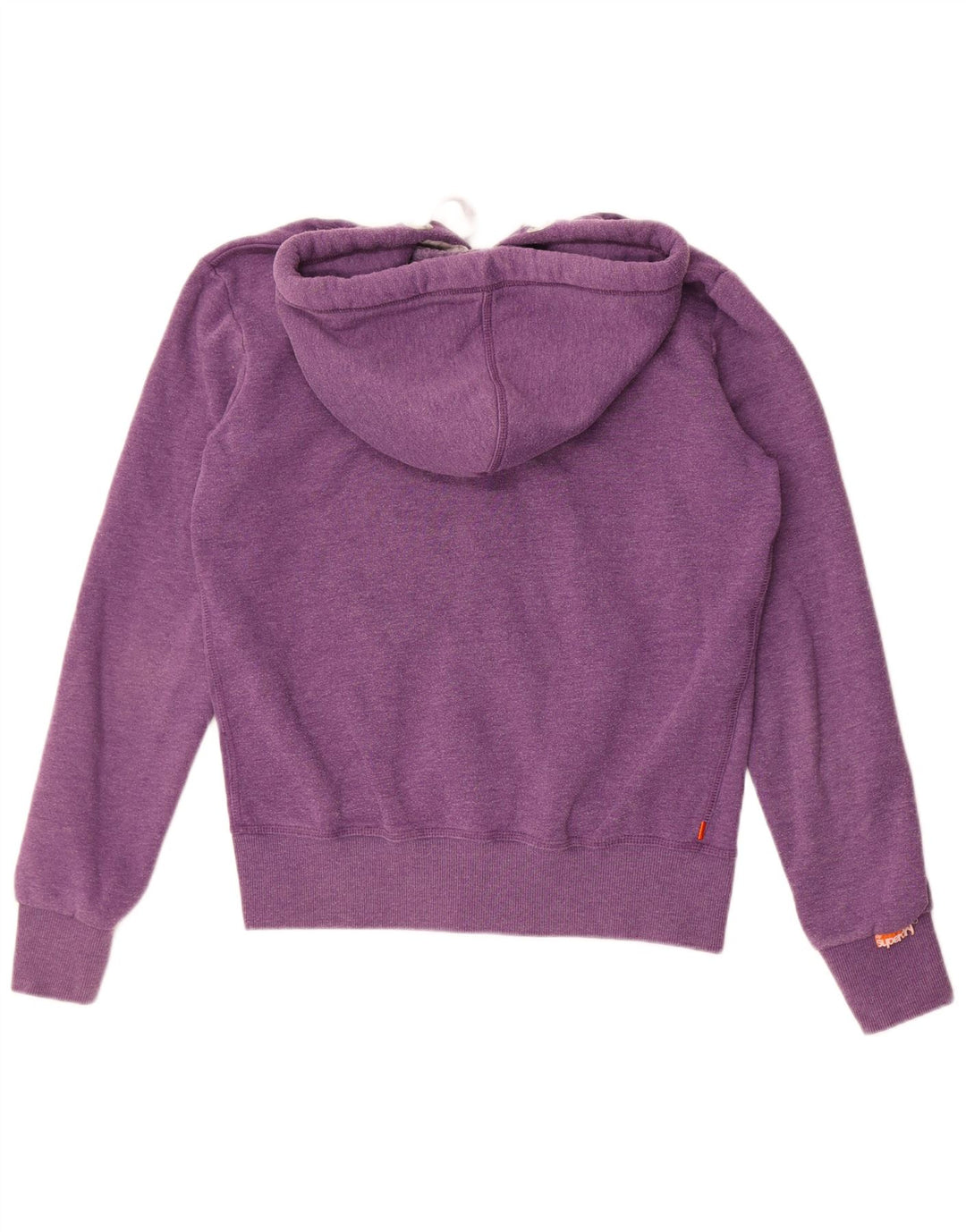 Maglione con cappuccio e zip da uomo Superdry in cotone viola medio