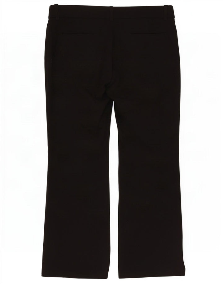 Pantaloni chino bootcut da donna Marks & Spencer UK 14 Large W36 L27 Neri