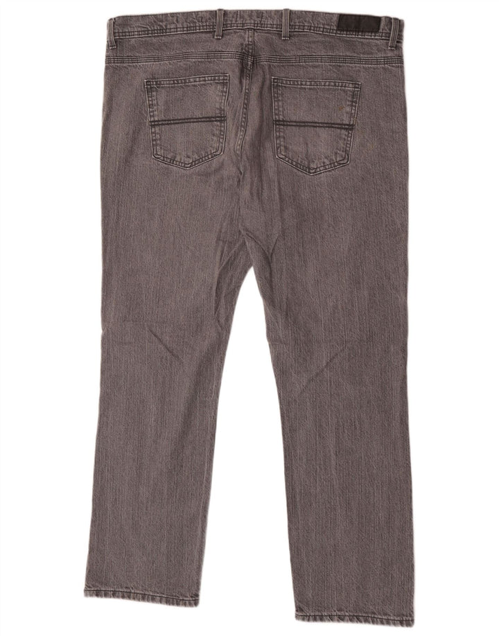 Jeans dritti vestibilità regolare da uomo Marks & Spencer W42 L31 cotone grigio