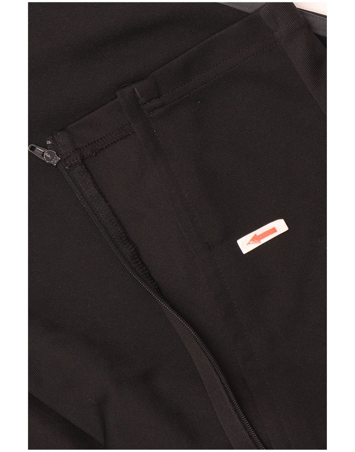 Pantaloni da tuta Adidas Climalite da uomo, grandi, in poliestere color block nero
