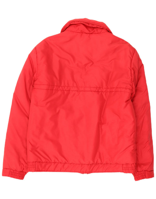 Giacca imbottita vintage da donna IT 50 XL rossa in poliestere