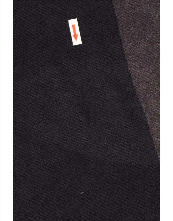 Top Zara da uomo a maniche lunghe in acrilico color block blu navy medio