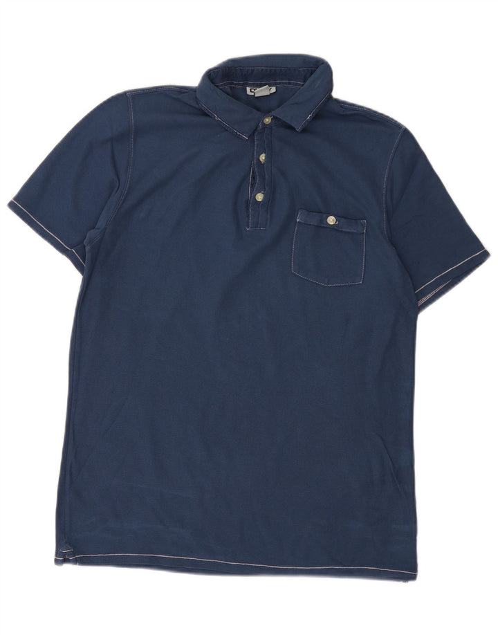 Polo da uomo Dkny piccola in cotone blu navy