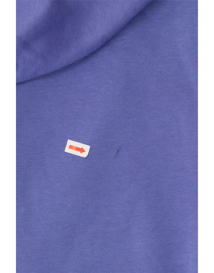 PUMA Womens Graphic Zip Hoodie Sweater UK 16 Large Blue Vintage Puma and Second-Hand Puma from Messina Hembry 