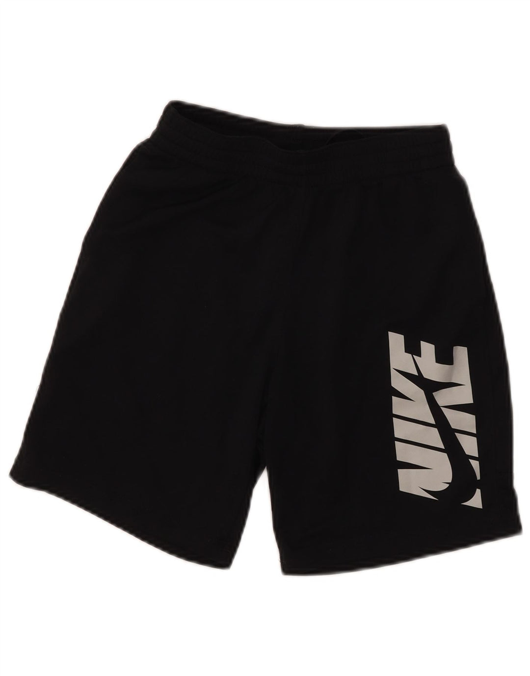 Pantaloncini sportivi con grafica NIKE da ragazzo 7-8 anni in poliestere nero