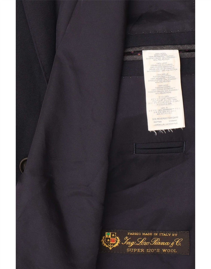 J. Crew Giacca blazer da uomo Ludlow a 2 bottoni UK 38 Nylon blu navy medio