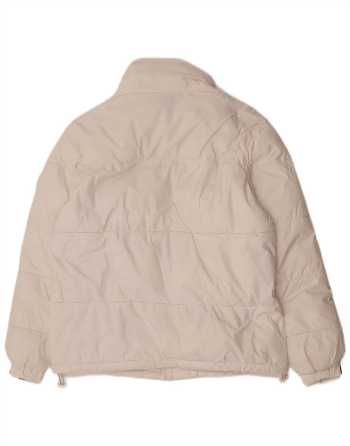 Giacca imbottita vestibilità ampia da uomo Zara UK 36 piccola poliestere bianco