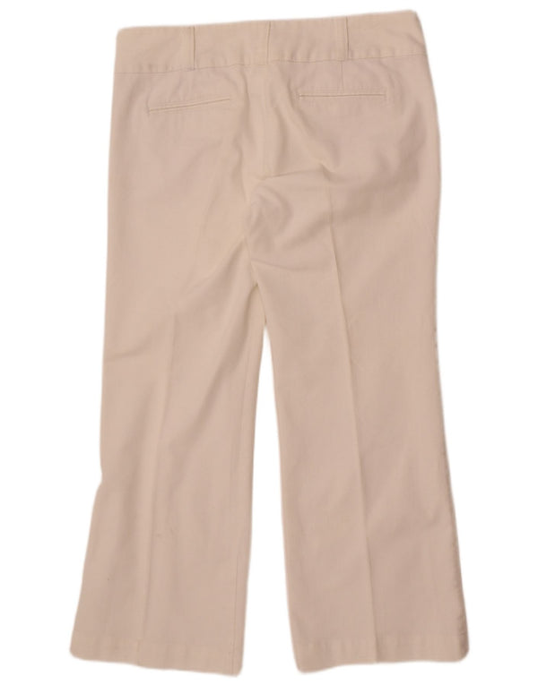 Pantaloni chino dritti da donna Monsoon UK 16 Large W36 L29 Cotone bianco