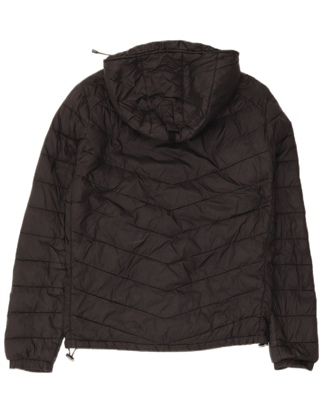 Giacca imbottita con cappuccio ZARA da uomo UK 36 piccola nera