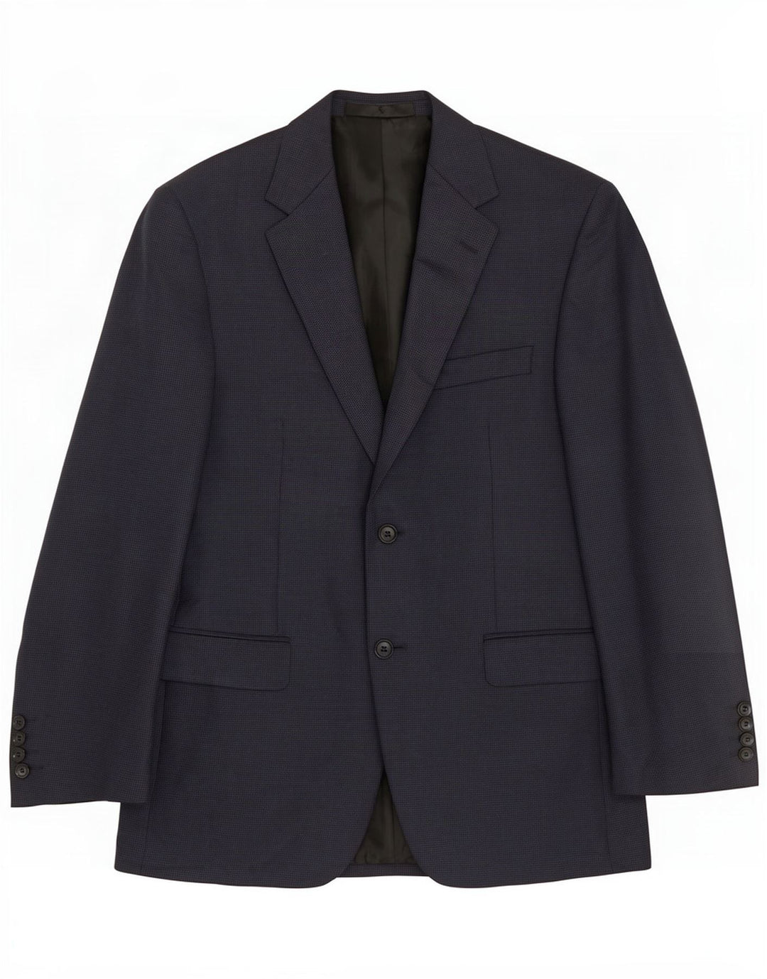 Marks & Spencer Giacca corta da uomo UK 38 Medium Navy Blue Pied de poule