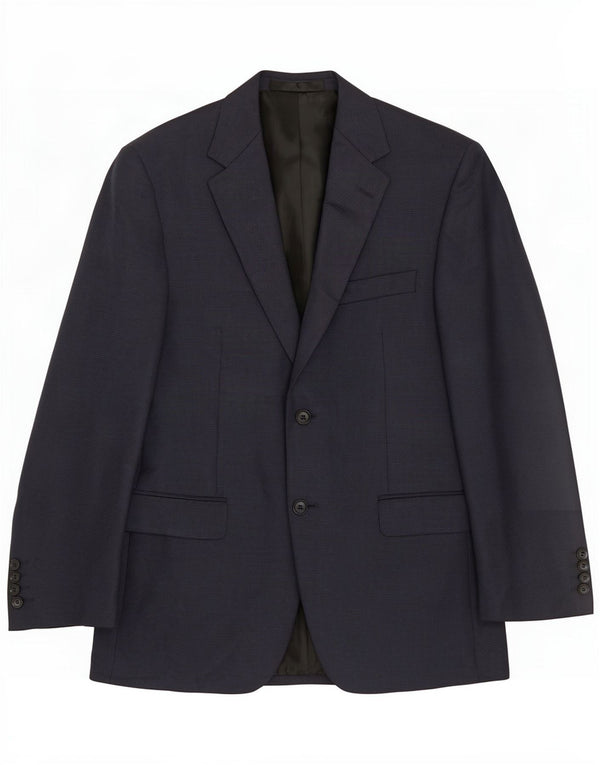 Marks & Spencer Giacca corta da uomo UK 38 Medium Navy Blue Pied de poule