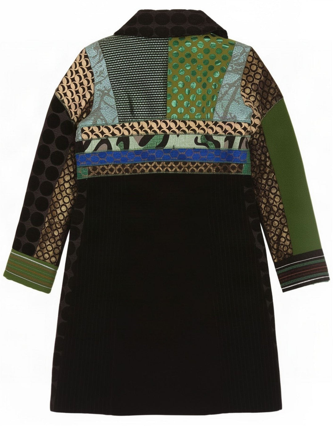 Desigual Cappotto da donna EU 38 Patchwork medio multicolore
