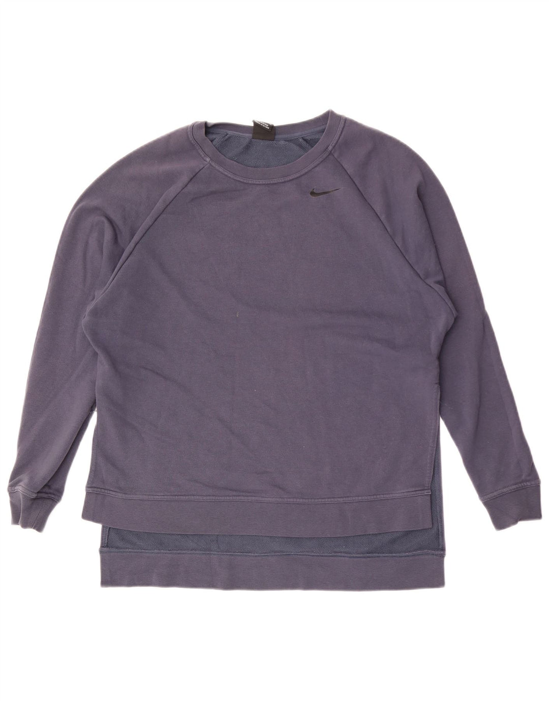 Felpa oversize da donna Nike Dri Fit, maglione, UK 10, piccola, blu navy