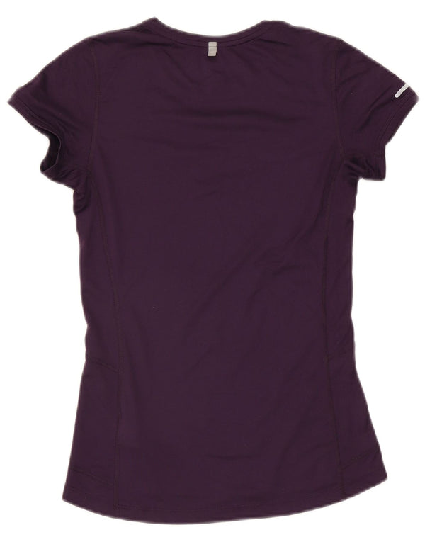 T-shirt Nike Dri Fit da donna Top UK 6 XS viola poliestere