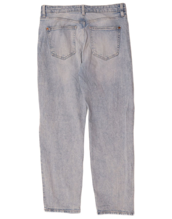 Jeans Boyfriend Slim da donna Marks & Spencer UK 12 Medio W32 L28 Blu
