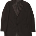Giacca blazer a 2 bottoni Marks & Spencer da uomo UK 42 grande poliestere nero