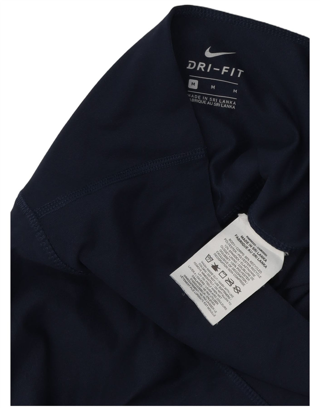 Leggings Dri Fit da donna NIKE UK 12 medio poliestere blu navy