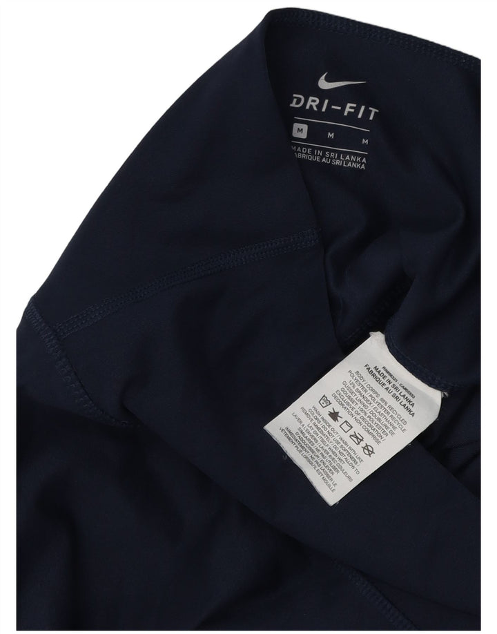 Leggings Dri Fit da donna NIKE UK 12 medio poliestere blu navy