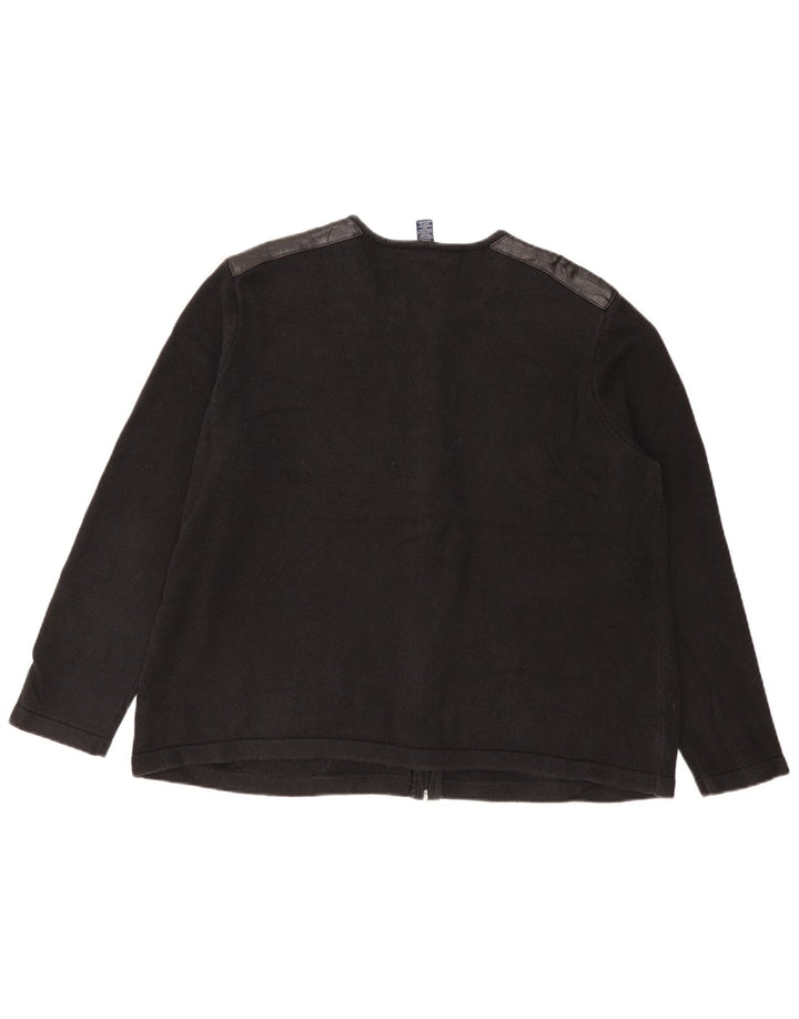 Maglione cardigan da donna CHAPS UK 22 3XL cotone nero