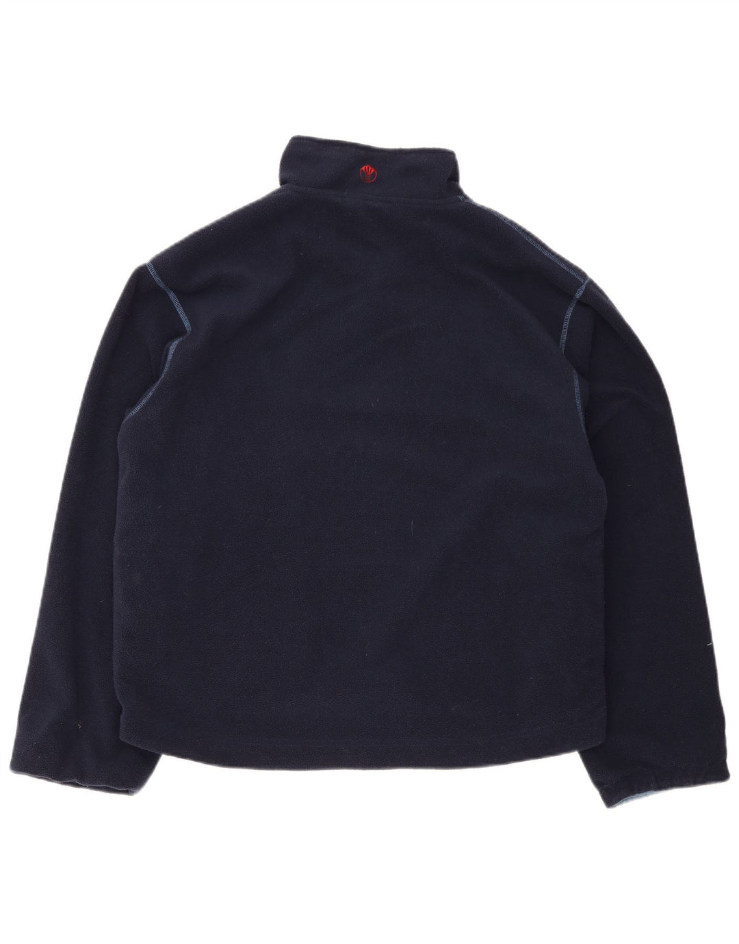Maglione in pile reversibile da uomo con zip e collo Fat Face medio poliestere blu navy