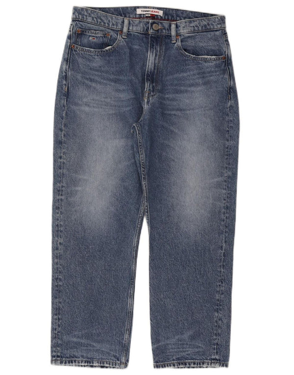 TOMMY HILFIGER Jeans cropped da donna W31 L25 cotone blu