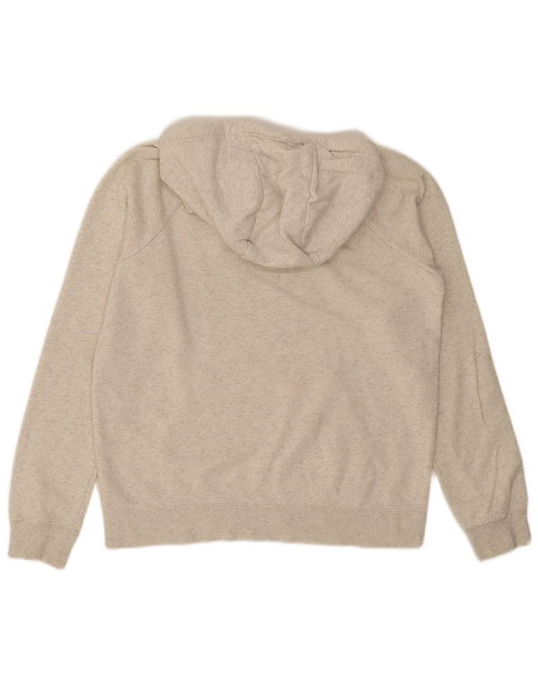 Felpa con cappuccio da donna Nike UK 10 piccola in cotone grigio