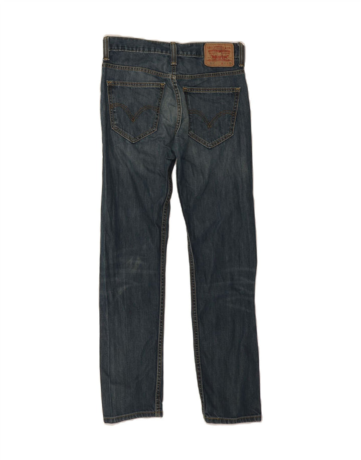 LEVI'S Mens 521 Slim Tapered Jeans W29 L29 Navy Blue Vintage Levi's and Second-Hand Levi's from Messina Hembry 