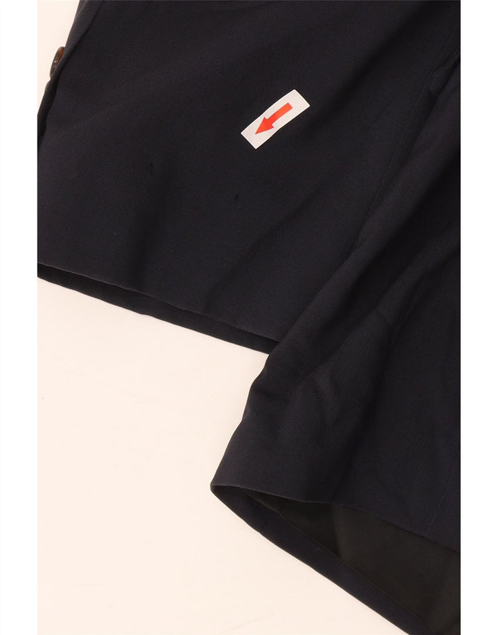 Giacca blazer da uomo a 2 bottoni Brooks Brothers UK 40 Large in lana blu navy